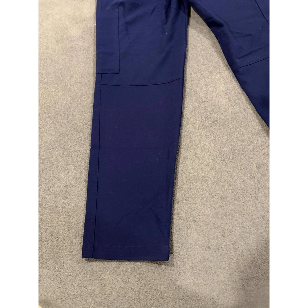 FIGS Technical Collection Cargo Scrub Pants Mens XS/S Purple Logo Elastic Waist